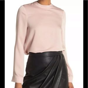 BCBGMaxazria Split Button Blouse